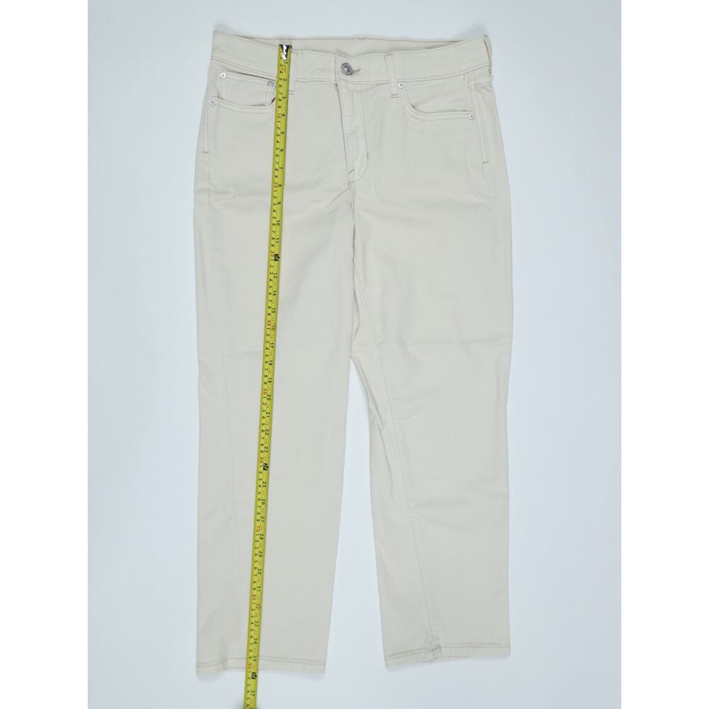 AYR The Frenchie Jeans 29 Ecru Cream Wide Straight Organic Cotton Made in USA - Picture 9 of 15
